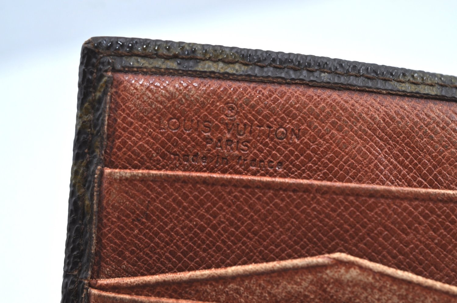 Authentic Louis Vuitton Monogram Porte Monnaie Billets Wallet M61660 LV K8518
