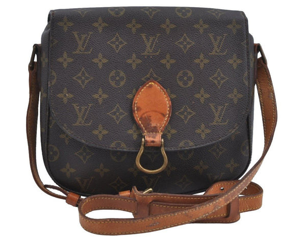 Auth Louis Vuitton Monogram Saint Cloud GM Shoulder Cross Bag Old Model K8521