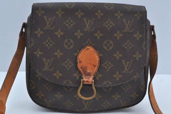 Auth Louis Vuitton Monogram Saint Cloud GM Shoulder Cross Bag Old Model K8521
