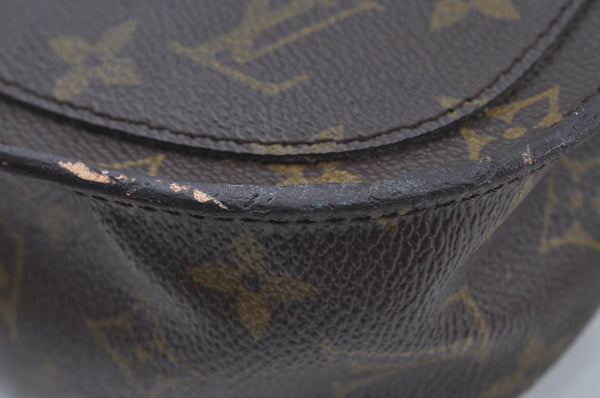 Auth Louis Vuitton Monogram Saint Cloud GM Shoulder Cross Bag Old Model K8521