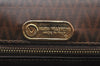 Authentic MARIO VALENTINO V Logo Clutch Hand Bag Purse PVC Leather Brown K8523