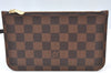 Authentic Louis Vuitton Damier Neverfull Pouch Purse Clutch Bag LV K8533