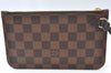 Authentic Louis Vuitton Damier Neverfull Pouch Purse Clutch Bag LV K8533