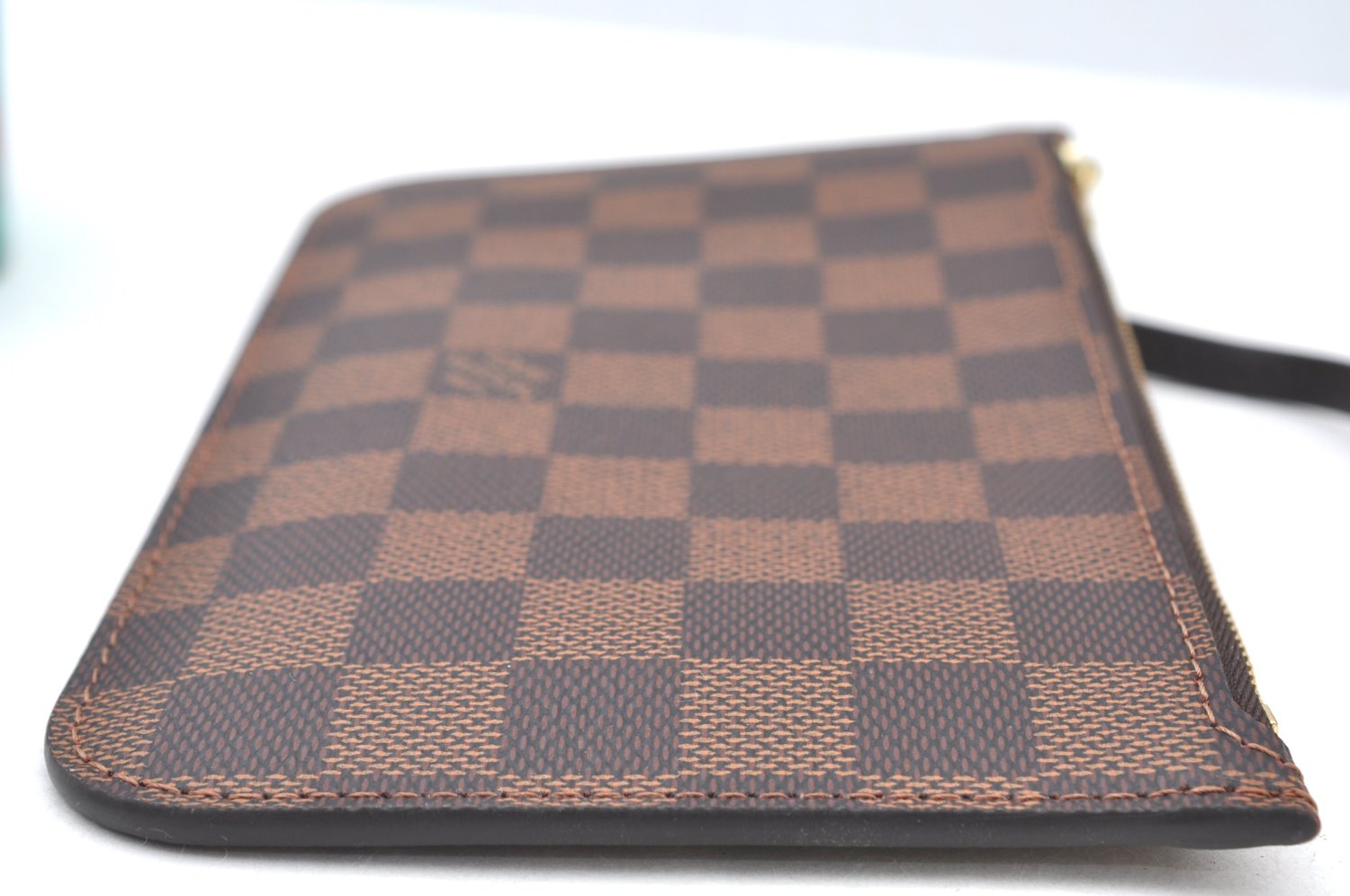 Authentic Louis Vuitton Damier Neverfull Pouch Purse Clutch Bag LV K8533