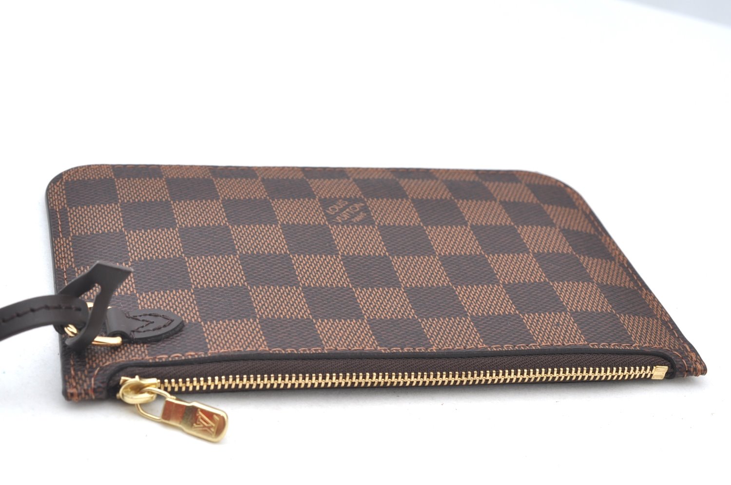 Authentic Louis Vuitton Damier Neverfull Pouch Purse Clutch Bag LV K8533