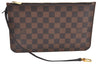 Authentic Louis Vuitton Damier Neverfull Pouch Purse Clutch Bag LV K8534