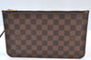 Authentic Louis Vuitton Damier Neverfull Pouch Purse Clutch Bag LV K8534