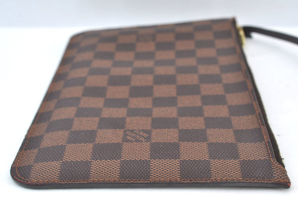 Authentic Louis Vuitton Damier Neverfull Pouch Purse Clutch Bag LV K8534