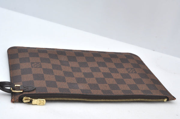 Authentic Louis Vuitton Damier Neverfull Pouch Purse Clutch Bag LV K8534