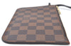 Authentic Louis Vuitton Damier Neverfull Pouch Purse Clutch Bag LV K8536