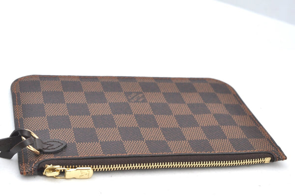 Authentic Louis Vuitton Damier Neverfull Pouch Purse Clutch Bag LV K8536