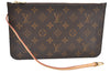 Authentic Louis Vuitton Monogram Neverfull Pouch Purse Clutch Bag LV K8543