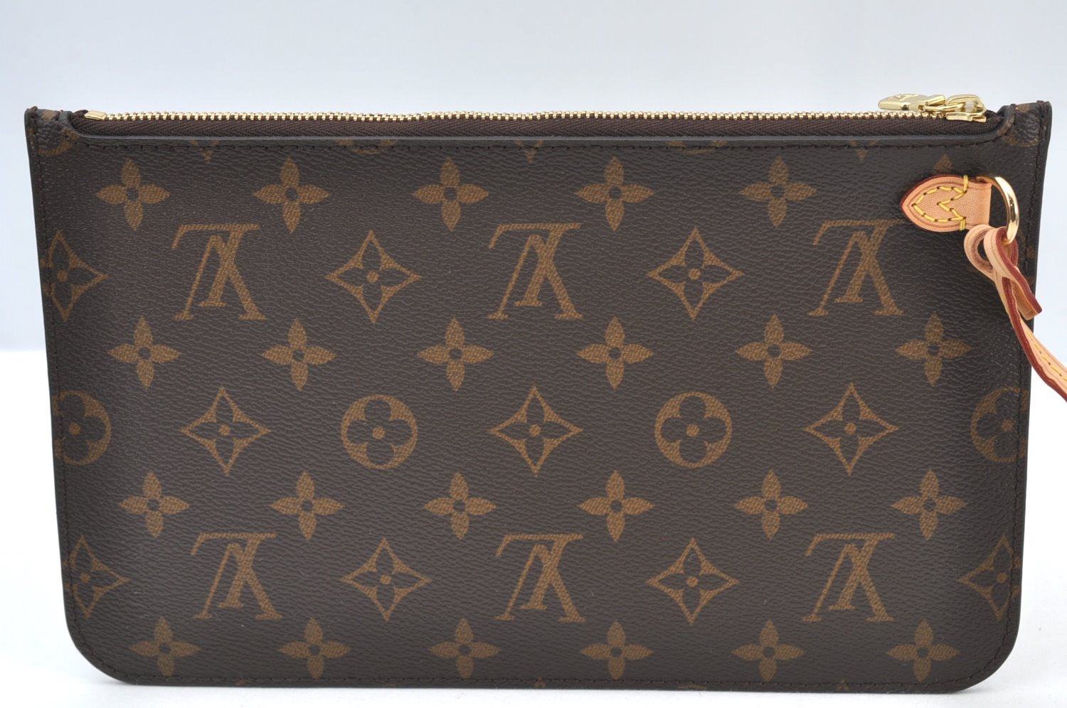 Authentic Louis Vuitton Monogram Neverfull Pouch Purse Clutch Bag LV K8543