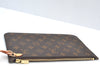 Authentic Louis Vuitton Monogram Neverfull Pouch Purse Clutch Bag LV K8543