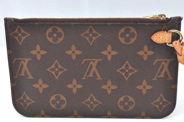 Authentic Louis Vuitton Monogram Neverfull Pouch Purse Clutch Bag LV K8552