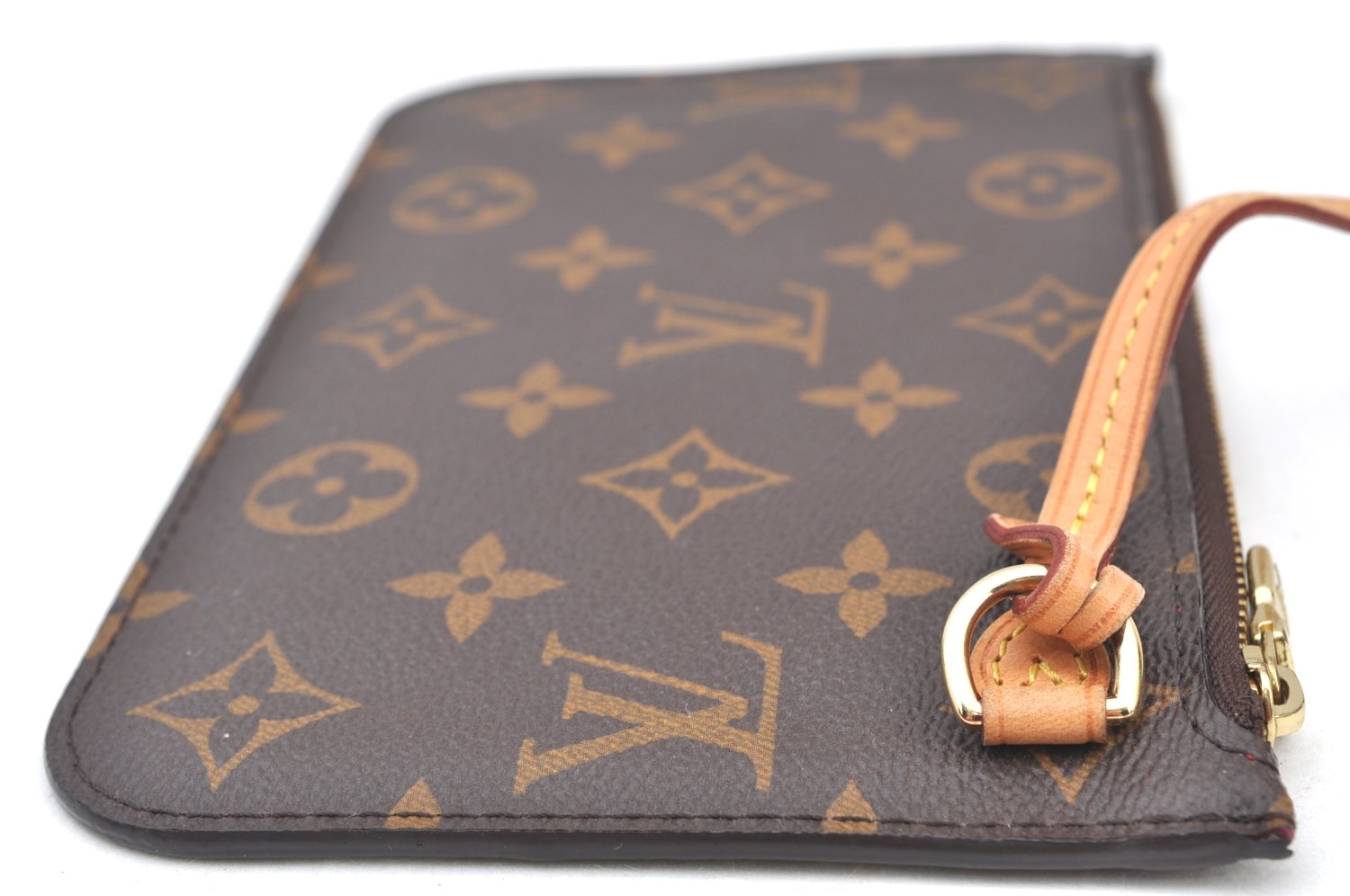 Authentic Louis Vuitton Monogram Neverfull Pouch Purse Clutch Bag LV K8552