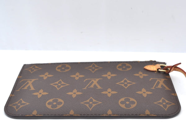 Authentic Louis Vuitton Monogram Neverfull Pouch Purse Clutch Bag LV K8552