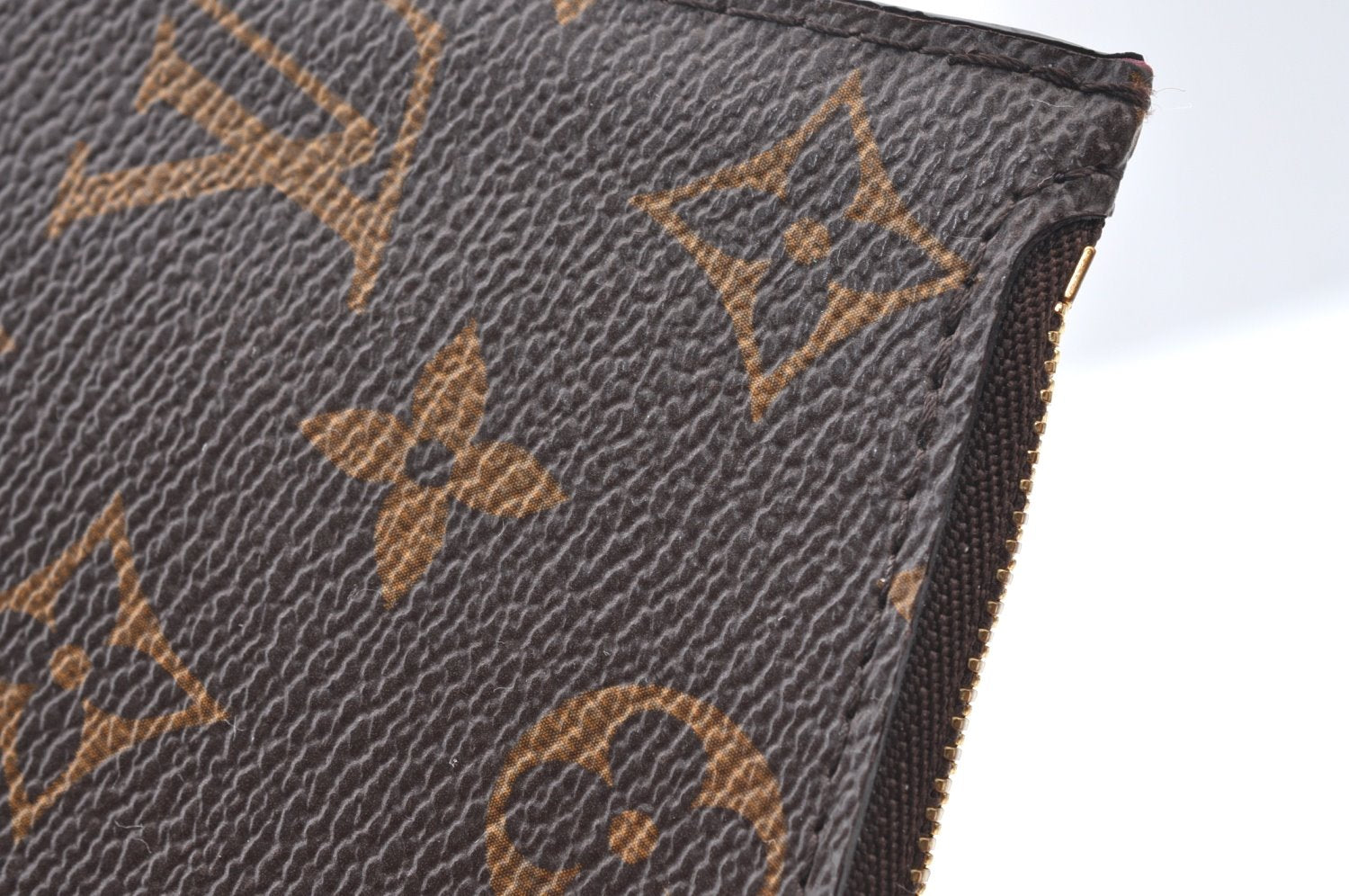 Authentic Louis Vuitton Monogram Neverfull Pouch Purse Clutch Bag LV K8552