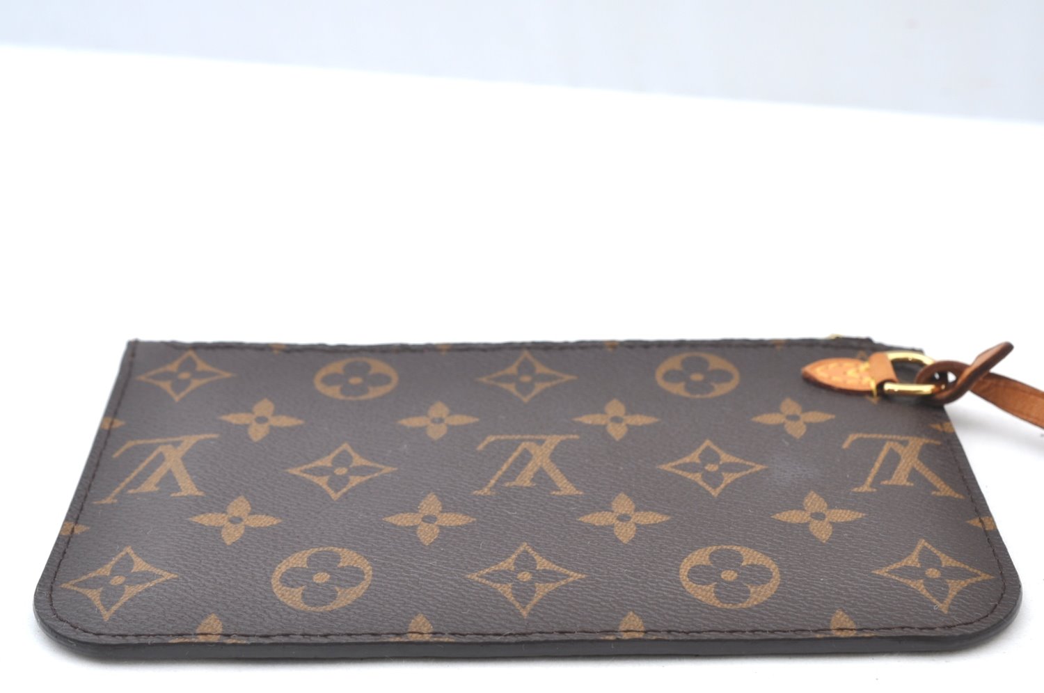 Authentic Louis Vuitton Monogram Neverfull Pouch Purse Clutch Bag LV K8555