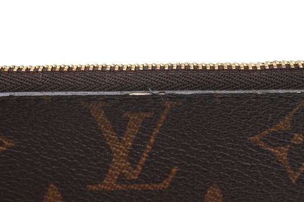 Authentic Louis Vuitton Monogram Neverfull Pouch Purse Clutch Bag LV K8555