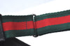 Authentic GUCCI Web Sherry Line Sun Visor GG Canvas Leather Size S Black K8562