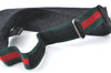 Authentic GUCCI Web Sherry Line Sun Visor GG Canvas Leather Size S Black K8562