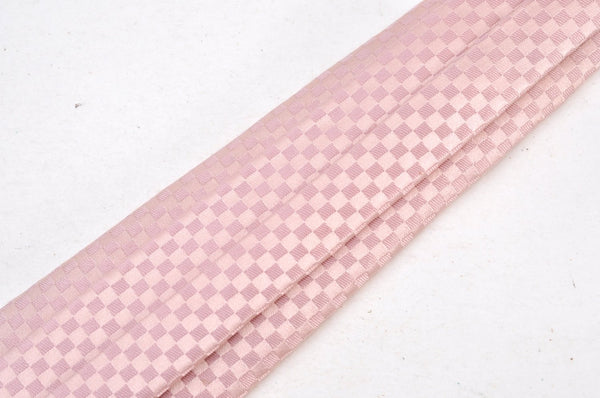 Authentic Louis Vuitton Damier Necktie Tie Silk Pink LV K8575