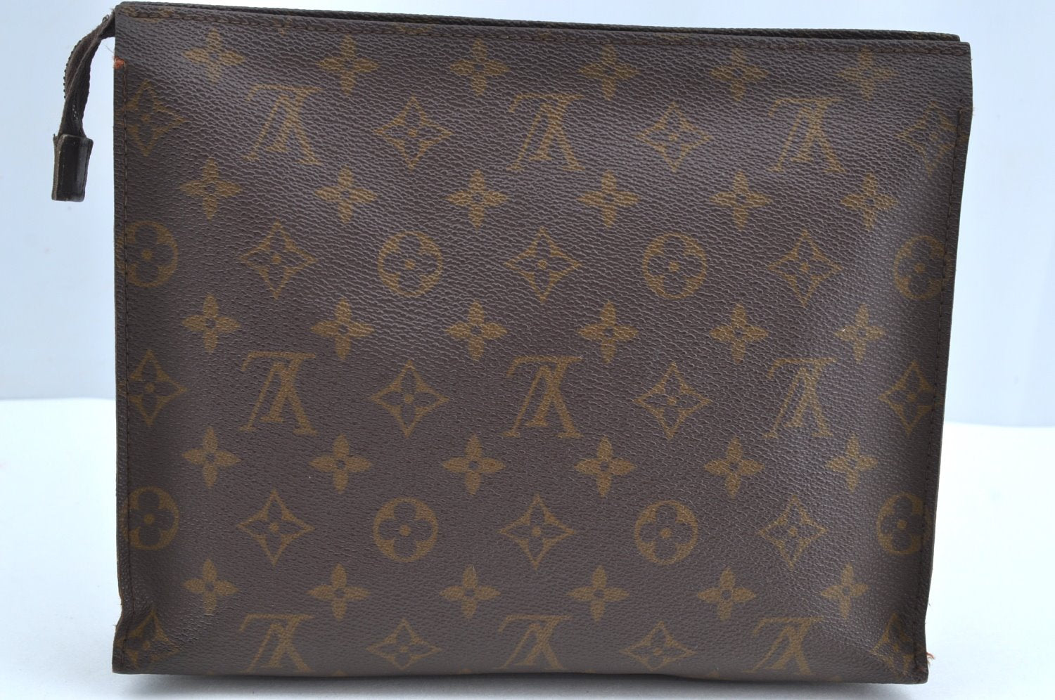 Auth Louis Vuitton Monogram Poche Toilette 26 Cosmetics Pouch Old Model LV K8576