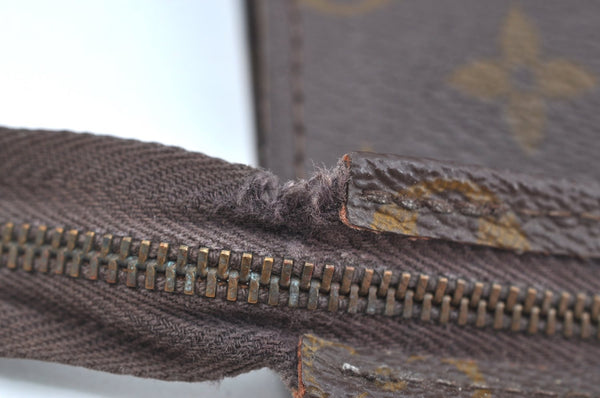 Auth Louis Vuitton Monogram Poche Toilette 26 Cosmetics Pouch Old Model LV K8576