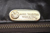 Authentic MARIO VALENTINO V Logo Clutch Hand Bag Purse PVC Leather Brown K8580