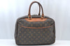 Authentic Louis Vuitton Monogram Deauville Hand Bag M47270 LV Junk K8582