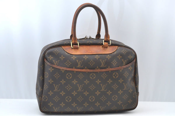 Authentic Louis Vuitton Monogram Deauville Hand Bag M47270 LV Junk K8582