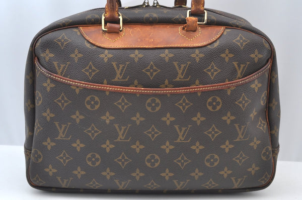 Authentic Louis Vuitton Monogram Deauville Hand Bag M47270 LV Junk K8582
