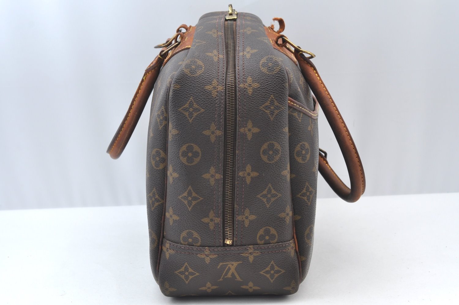 Authentic Louis Vuitton Monogram Deauville Hand Bag M47270 LV Junk K8582