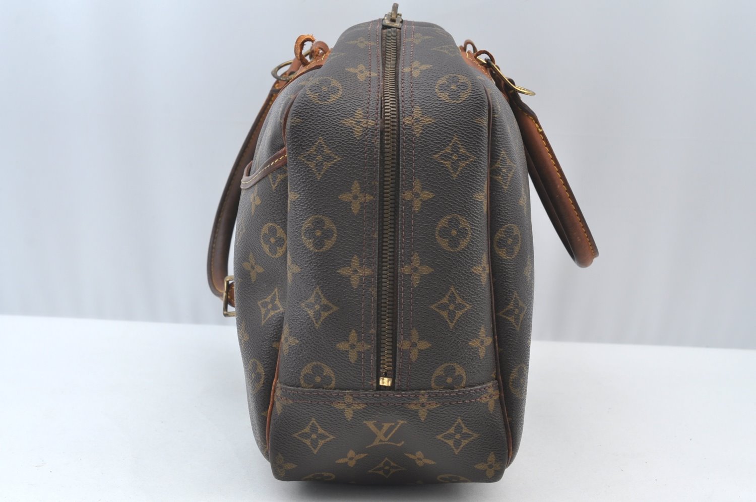 Authentic Louis Vuitton Monogram Deauville Hand Bag M47270 LV Junk K8582