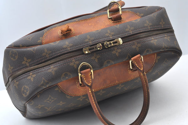 Authentic Louis Vuitton Monogram Deauville Hand Bag M47270 LV Junk K8582