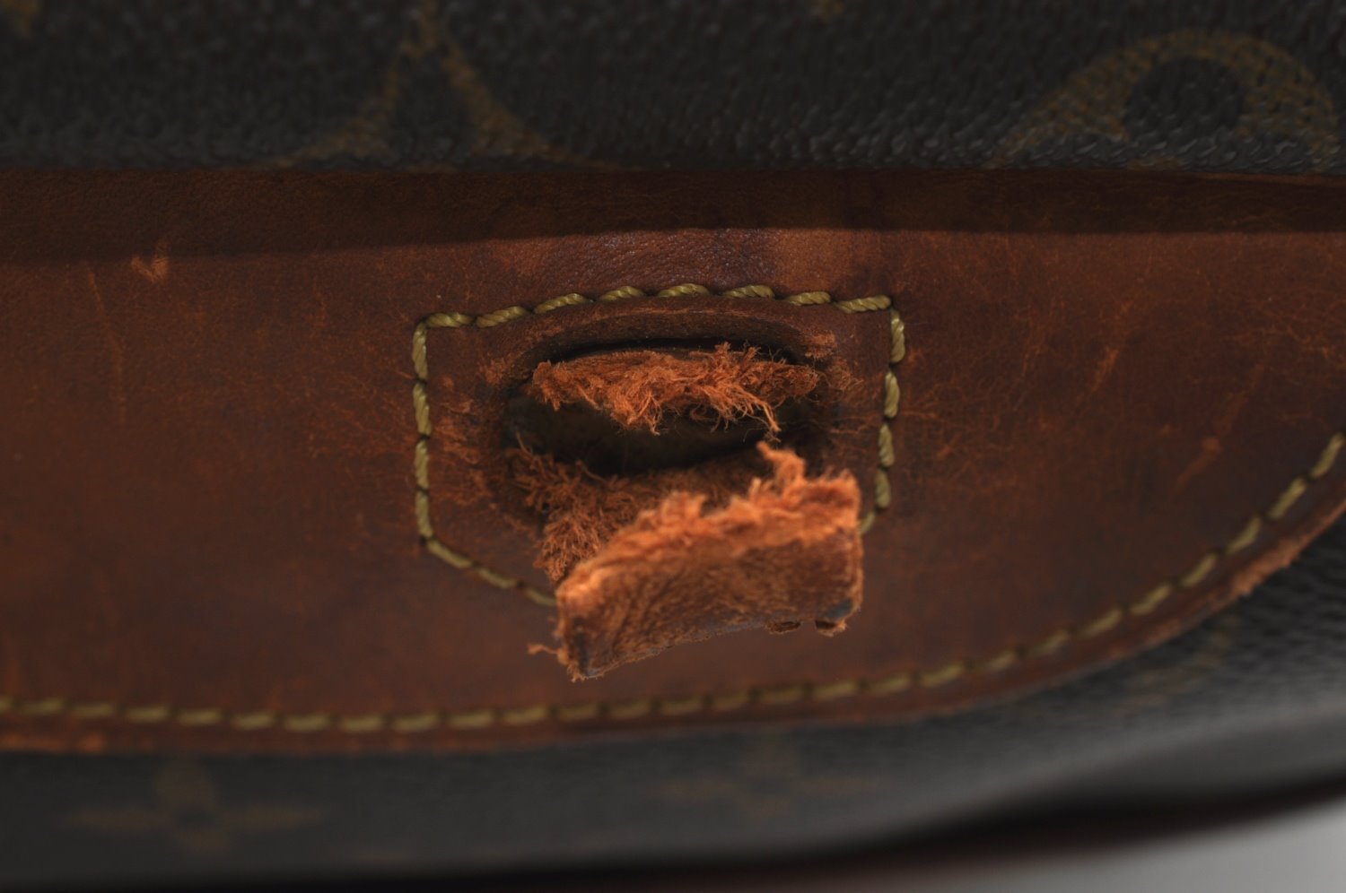 Authentic Louis Vuitton Monogram Deauville Hand Bag M47270 LV Junk K8582