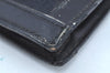 Authentic GUCCI Vintage Clutch Documents Case GG Canvas Leather Black K8584