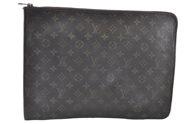 Authentic Louis Vuitton Monogram Poche Documents Document Case M53400 LV K8587