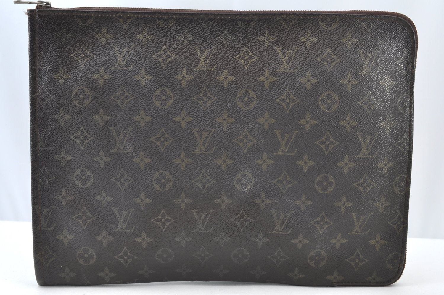 Authentic Louis Vuitton Monogram Poche Documents Document Case M53400 LV K8587