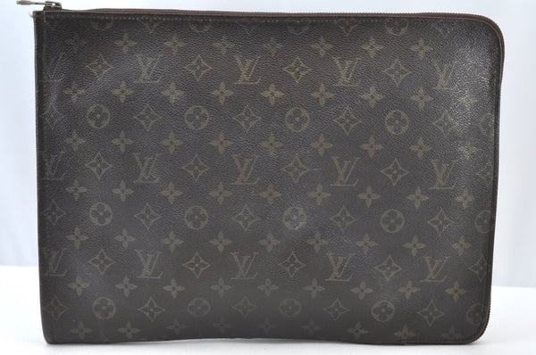 Authentic Louis Vuitton Monogram Poche Documents Document Case M53400 LV K8587