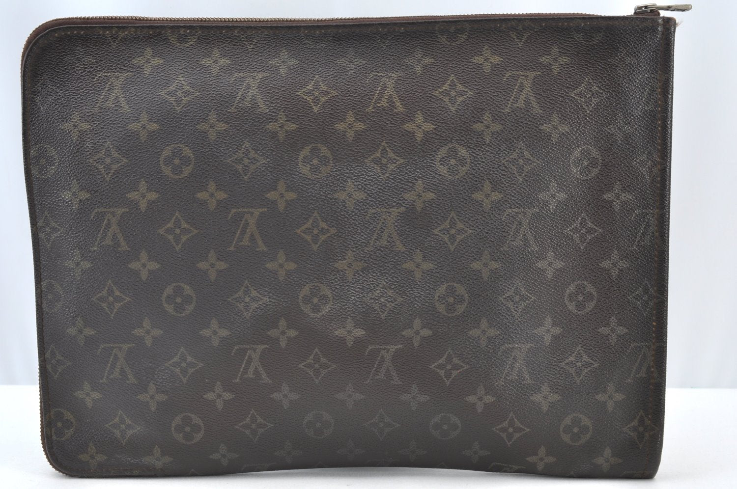 Authentic Louis Vuitton Monogram Poche Documents Document Case M53400 LV K8587
