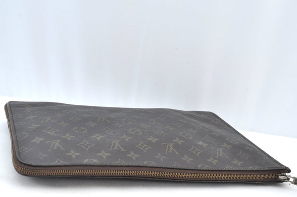 Authentic Louis Vuitton Monogram Poche Documents Document Case M53400 LV K8587