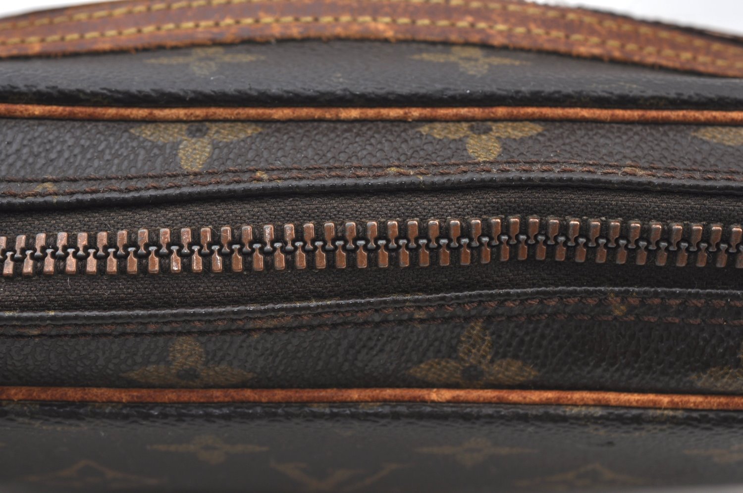 Auth Louis Vuitton Monogram Marly Dragonne GM M51825 Clutch Hand Bag Junk K8588