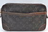 Authentic Louis Vuitton Monogram Compiegne 28 Clutch Hand Bag M51845 LV K8590
