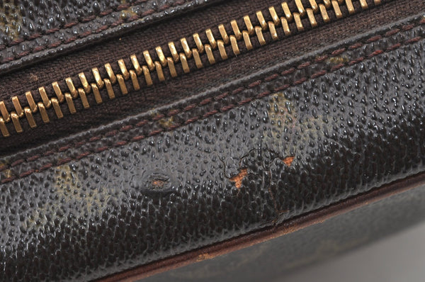 Authentic Louis Vuitton Monogram Compiegne 28 Clutch Hand Bag M51845 LV K8590