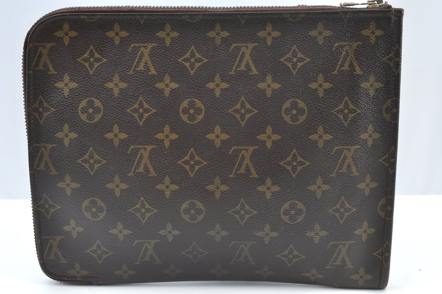 Authentic Louis Vuitton Monogram Poche Documents Document Case M53400 LV K8591