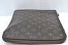 Authentic Louis Vuitton Monogram Poche Documents Document Case M53400 LV K8591