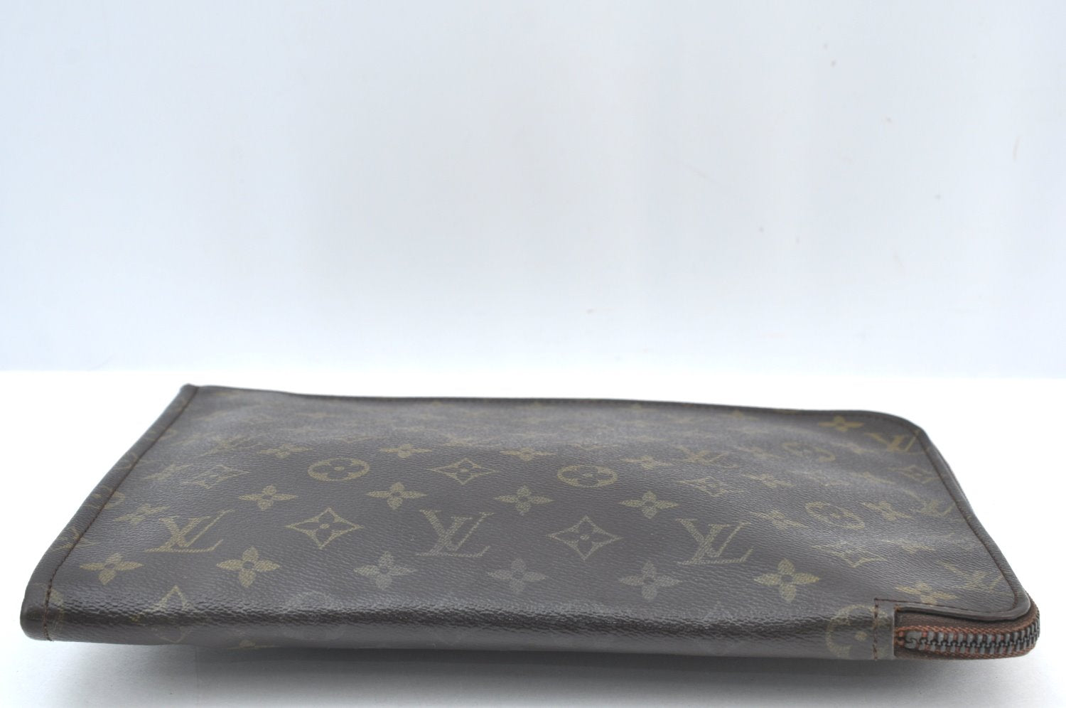 Authentic Louis Vuitton Monogram Poche Documents Document Case M53400 LV K8591
