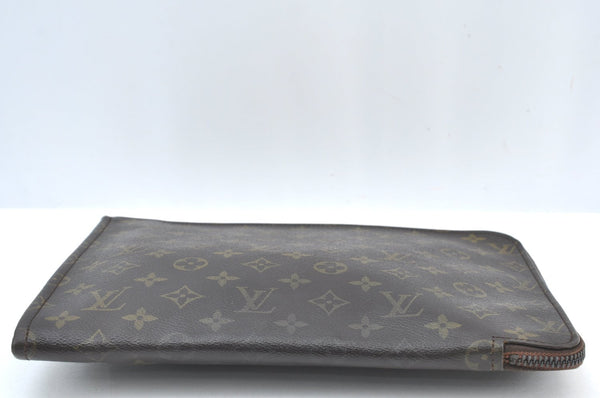 Authentic Louis Vuitton Monogram Poche Documents Document Case M53400 LV K8591